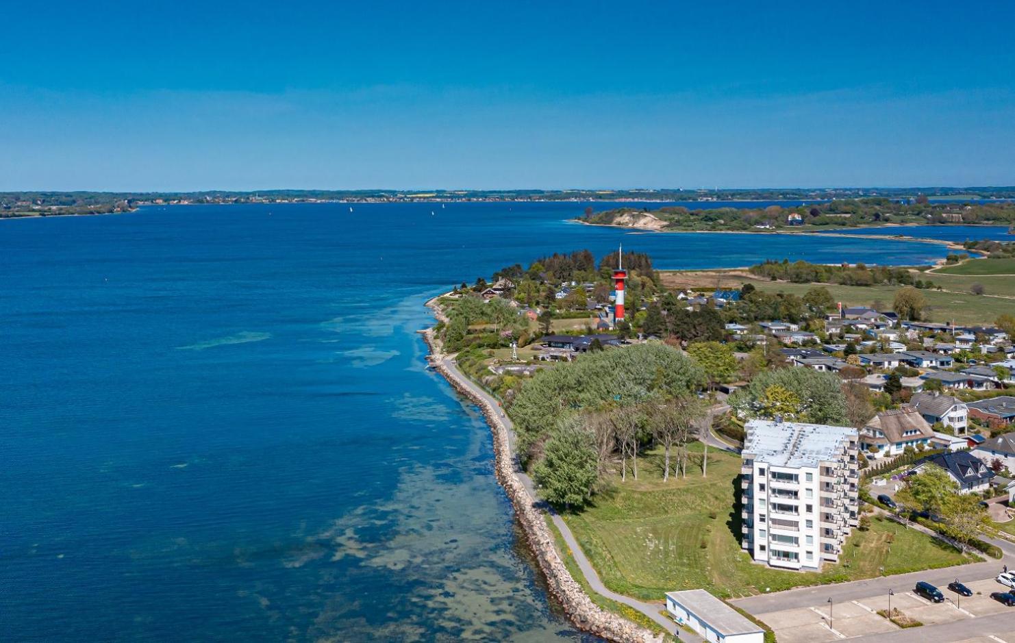 Fewo1846 - Fjordview - Komfortables Studioapartment Mit Balkon Und Meerblick กลึคส์บวร์ก ภายนอก รูปภาพ